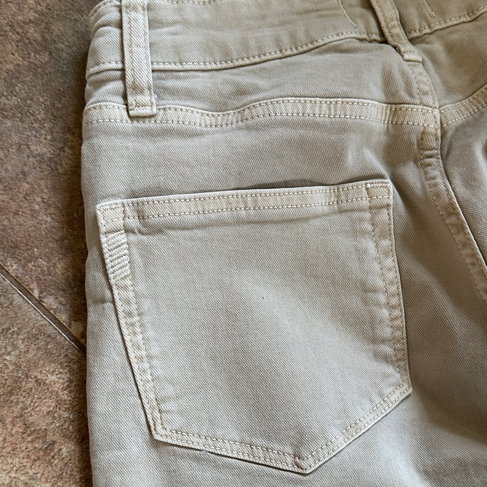 Paige Anessa - Wide Leg Light Beige Jeans - Picture 9 of 10